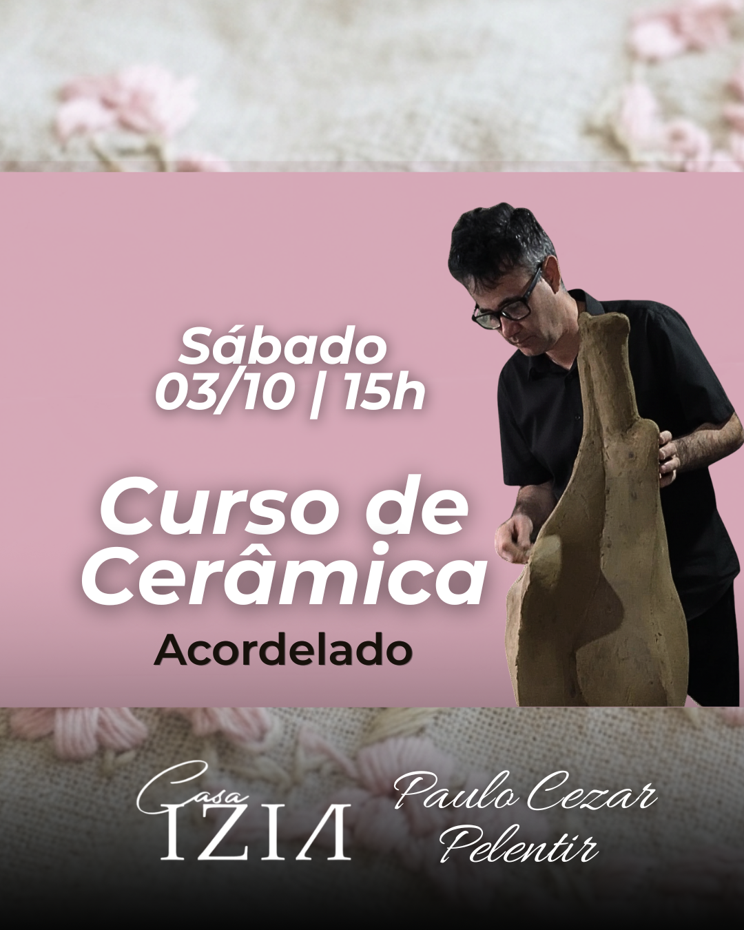 Capa da atividade Curso de Cerâmica